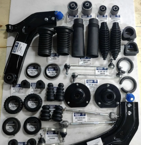 41 Piece Kit -  Proton Saga BLM / S16 Suspension mounting Kit, Absorber Mounting Lower Arm Absorber Link Bush Cover
