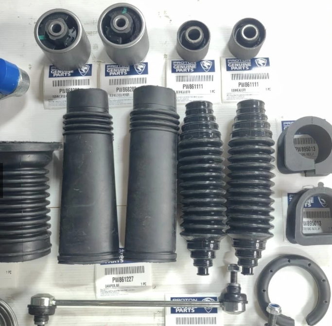 41 Piece Kit - Proton Saga BLM / S16 Suspension mounting Kit, Absorber Mounting Lower Arm Absorber Link Bush Cover