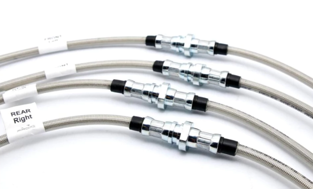 STEEL BRAIDED BRAKE HOSE for Proton Satria C98, C99 GTi 1.6 / 1.8 - 4pcs