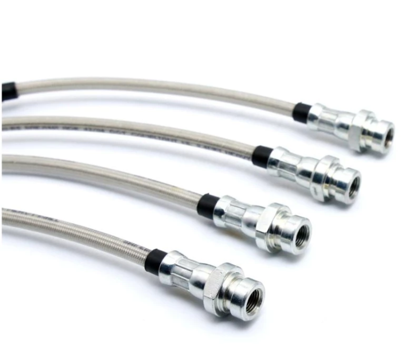 STEEL BRAIDED BRAKE HOSE for Proton Satria C98, C99 GTi 1.6 / 1.8 - 4pcs