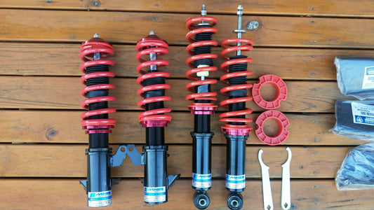 Proton Satria GTi and Non Gti, Waja, Impian Gen2, Persona Putra and others  - Mines Performance Coilover Adjustable Suspension - Made in Japan