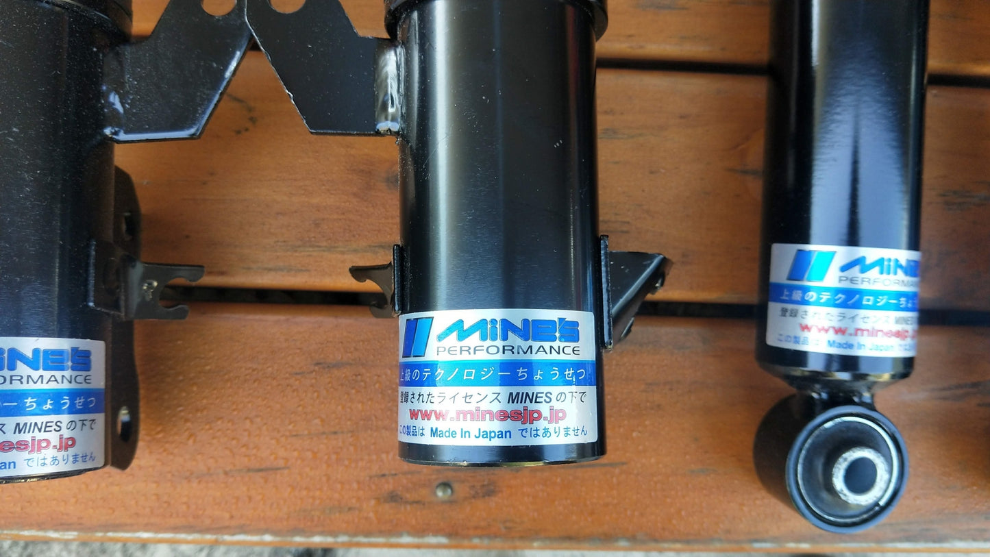 Proton Satria GTi and Non Gti, Waja, Impian Gen2, Persona Putra and others  - Mines Performance Coilover Adjustable Suspension - Made in Japan