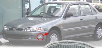 Proton Wira/Persona. Satria Non-GTi, Putra / M21 . Arena MDM models only -  Fog Lamp Kits – Front & Side (MDM and Non-MDM Types) MDM = Malaysian Domestic Market