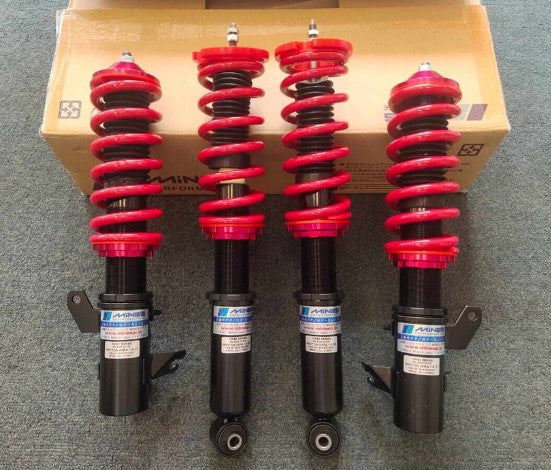 Proton Satria GTi and Non Gti, Waja, Impian Gen2, Persona Putra and others  - Mines Performance Coilover Adjustable Suspension - Made in Japan