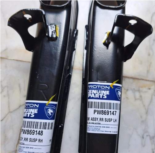 Genuine Mitsubishi or Proton Rear Lower arm Kit - Proton Gen2, Persona, Waja, Wira, Satria, Putra, M21,  Preve Satria GTi, Satria Neo, Suprima S