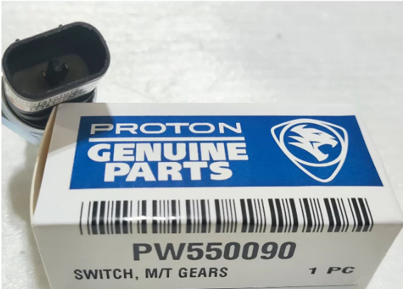 Genuine Proton PW550090  REVERSE LAMP SWITCH for Jumbuck, Arena, Gen2, Persona, Impian, Saga, Saloon, Iswara, Perdana, Eterna, Putra, M21, Satria / GTi, Satria Neo, Waja, Wira 4G15P