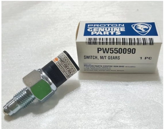 Genuine Proton PW550090  REVERSE LAMP SWITCH for Jumbuck, Arena, Gen2, Persona, Impian, Saga, Saloon, Iswara, Perdana, Eterna, Putra, M21, Satria / GTi, Satria Neo, Waja, Wira 4G15P