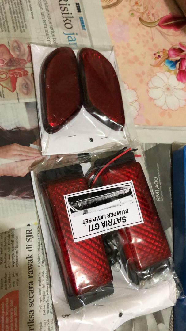 Proton Satria GTi, Satria R3 Rear Rear Reflector and Fog Lamp set