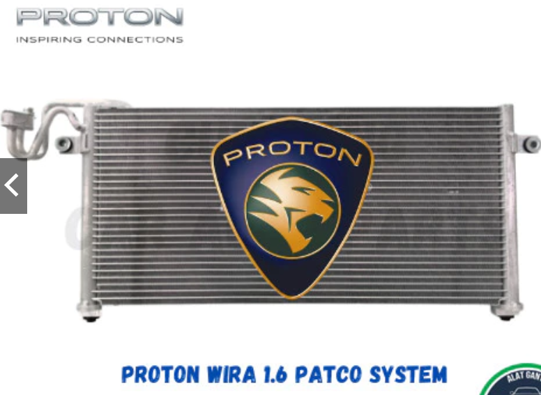 Air Con Condenser - Proton Satria GTi and Non Gti, Waja, Impian Gen2, Persona, Putra, Arena, Jumbuckand others