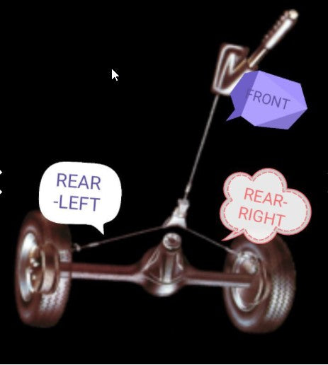 Hand / E Brake cable kit - Proton Satria GTi / Wira / Persona / Persona SE / Lancer CC