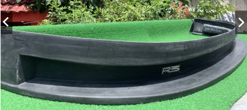 Satria GTi R3 Style Front Bumper Lip (Polyurethane) - Satria, Wira, Persona, Jumbuck, Arena