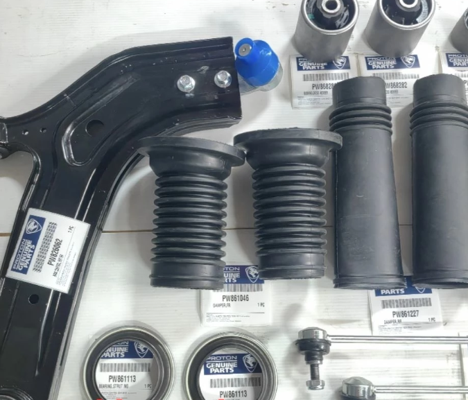 41 Piece Kit -  Proton Saga BLM / S16 Suspension mounting Kit, Absorber Mounting Lower Arm Absorber Link Bush Cover
