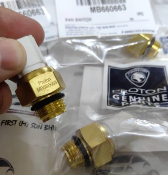 Proton Wira / Satria / Arena / Jumbuck / Putra / M21 Temperature Sensors – VDO 2-Pin Sensor (PW550541) or Radiator Fan Thermo Switch (MB660663) or PW536176