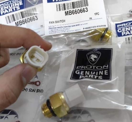 Proton Wira / Satria / Arena / Jumbuck / Putra / M21 Temperature Sensors – VDO 2-Pin Sensor (PW550541) or Radiator Fan Thermo Switch (MB660663) or PW536176