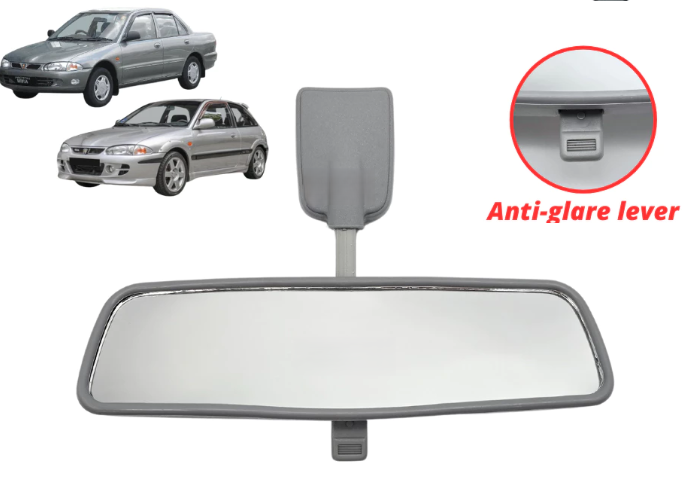 Genuine Delloyd Rear View Centre Mirror Anti Glare – Proton Wira / Satria / Putra / Persona / Arena / Jumbuck