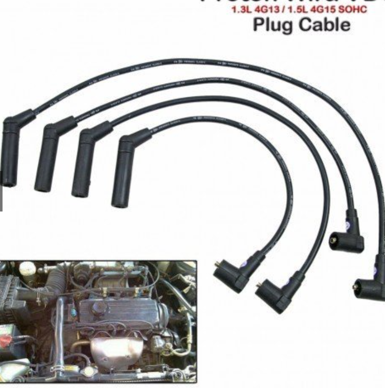 Spark Plug Cables / Leads  - Proton Wira / Arena / Jumbuck / Satria / Putra / M21 / Persona C95, C96, C97, C98, C99  1.5 SE / Saga / Iswara